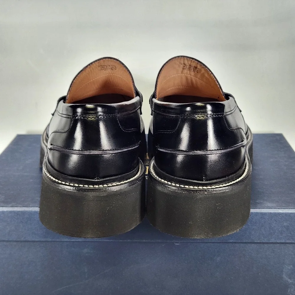 Tricker's James Loafers Mens Size 11 Black Todd Snyder Vibram Lug Sole 3227/63